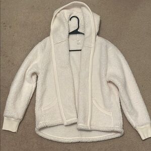 Cozy White Sherpa Hoodie